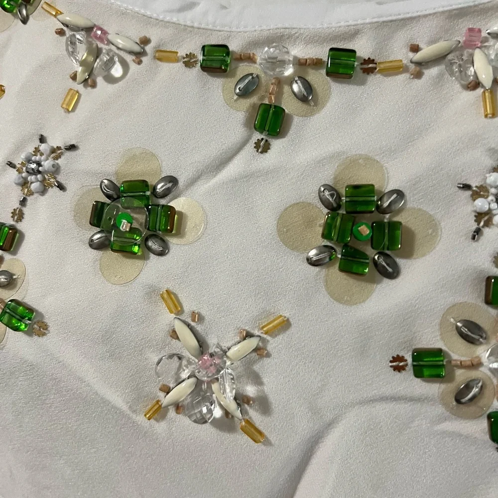 Banana Republic Jewel Neck Relaxed Short Sleeve Blouse - Picture 10 of 12